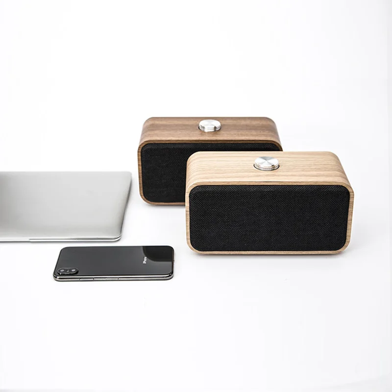 Ralyin Bluetooth колонки с супер басами и сабвуфером динамик деревянный портативный 3D
