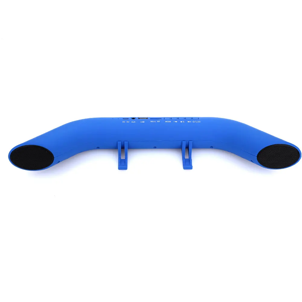 blue Портативный Bluetooth 4,2 говорящий радиоприемник музыка HiFi сабвуфер плеер для samsung u-образный 1800 mAh - Цвет: blue