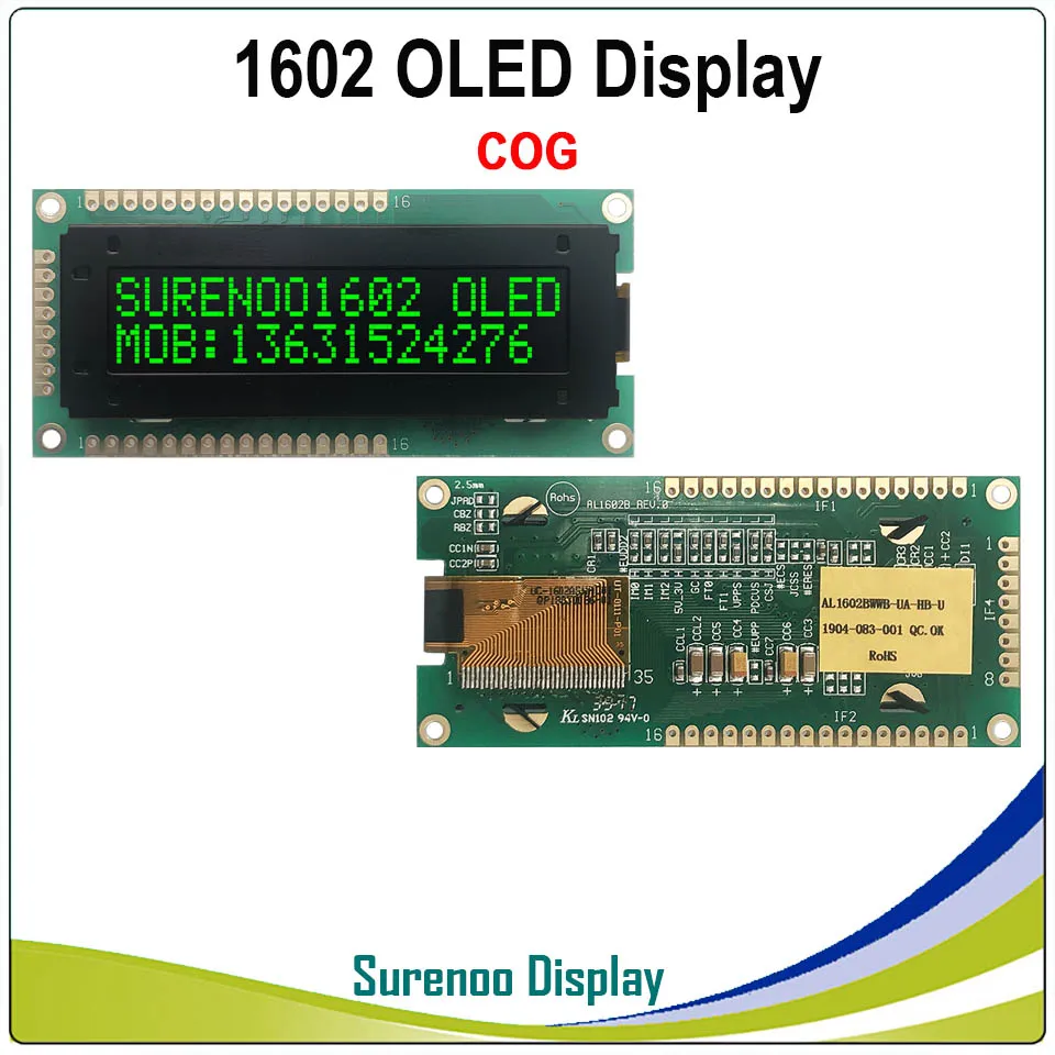 Оригинальный OLED дисплей стандартный ЖК модуль KS0066 1602 162 16х2 LCM Поддержка