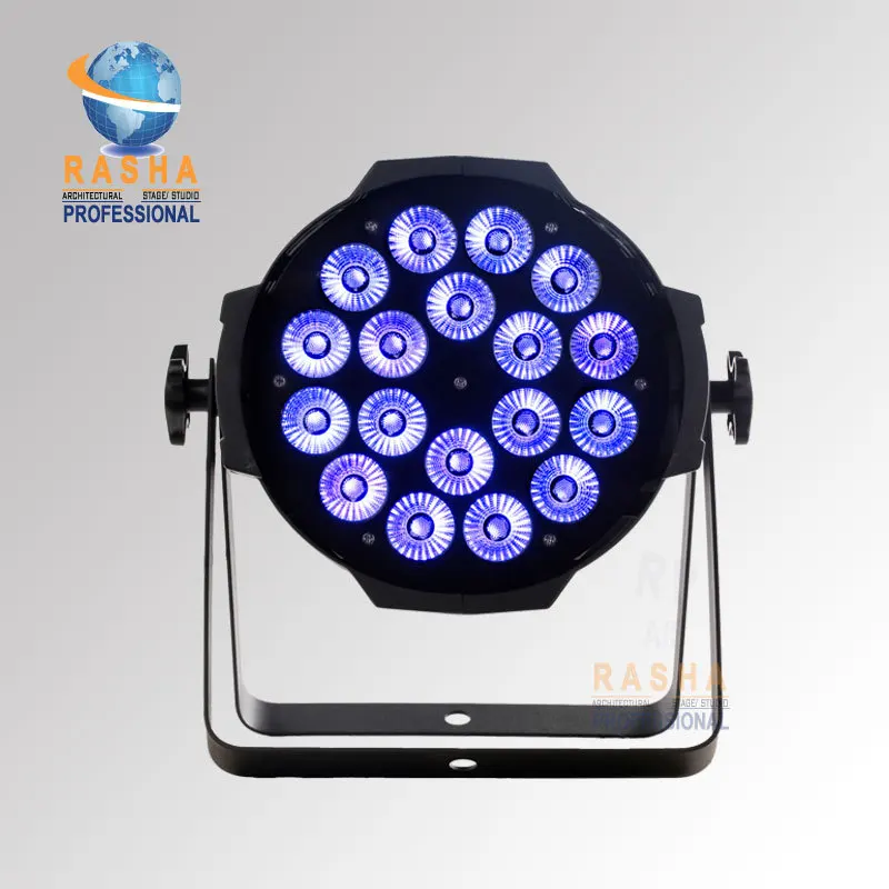 2X лот,, 18 шт.* 10 Вт, 4 в 1, RGBW/RGBA светодиодный прожектор, светодиодный алюминиевый светильник, диско-парный светильник для мероприятий, 110-240 В