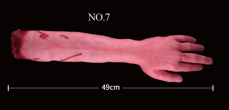 Cosplay&ware 1pcslot Halloween Prop Horrible Broken Limbs Fingers Legs Arm Feet Latex Tricky Toys Party Decorations -Cosplayware Store