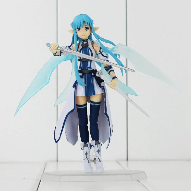 Five type Sword Art Online Kirito Sinon Kirigaya Kazuto Yuuki Asuna Asada Figma 248#241#174#264 ПВХ фигурка игрушка - Цвет: C style opp bag