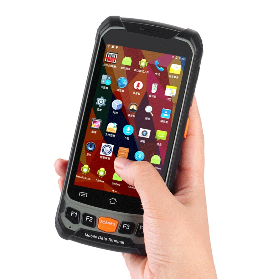  High Quality Mobile Computer 4.7 inch Touch Screen Android Handheld 1D Laser 2D Barcode QR Code Sca