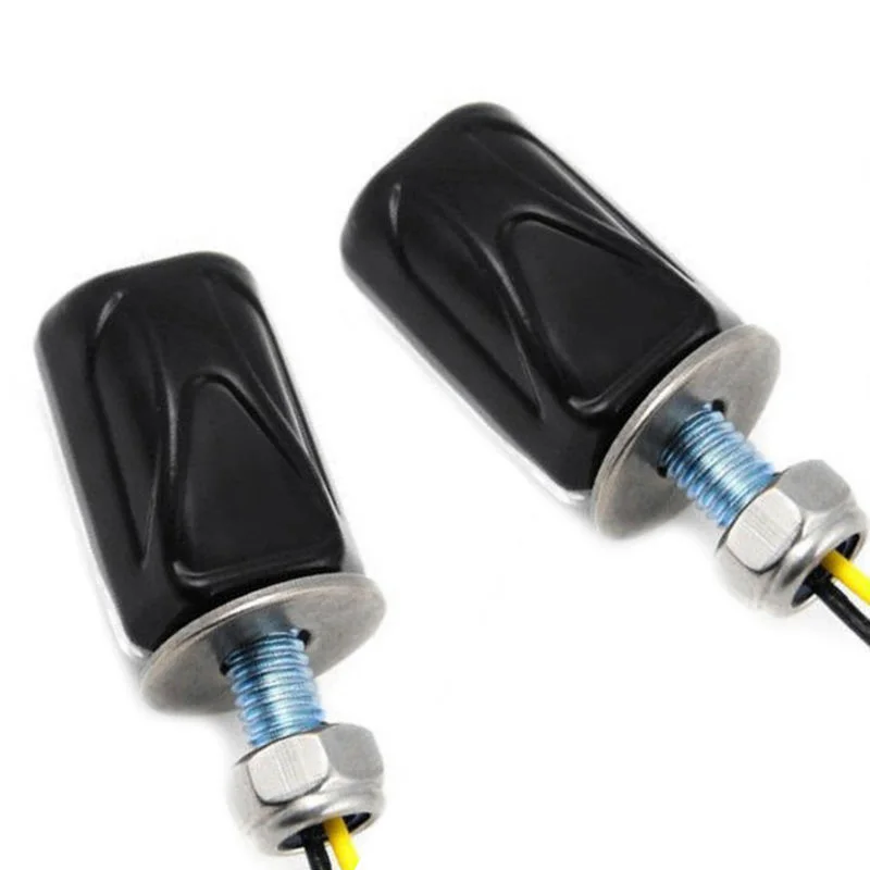 JX-LCLYL 2pcs 6LED Motorcycle Mini Turn Signal Light Blinker Indicator Lamp Amber