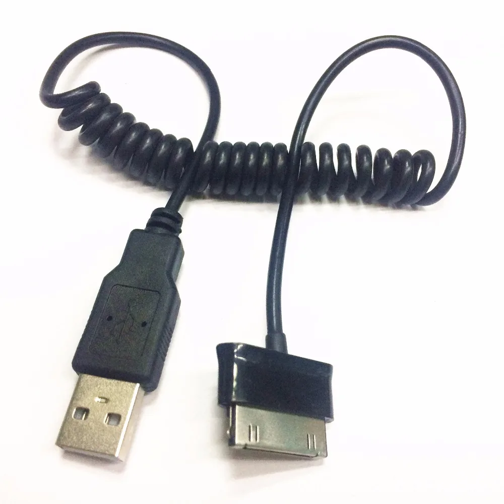 Спиральный пружинный USB кабель для передачи данных зарядный провод планшета Samsung