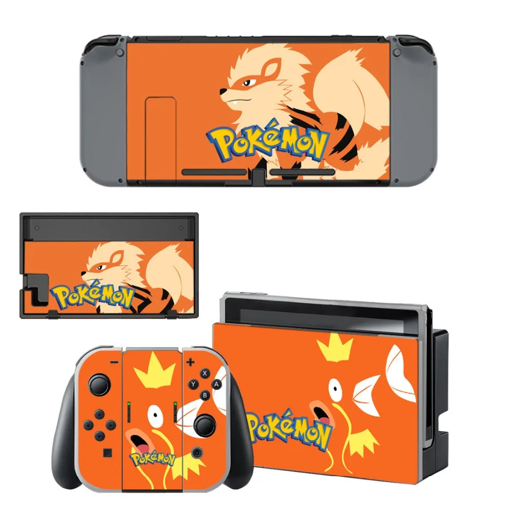 Наклейка Pokemo n Skin для Nintendo Switch NS Console Геймпад контроллер Nintendo doswitch игровая Наклейка Виниловые наклейки крышка-пикачус