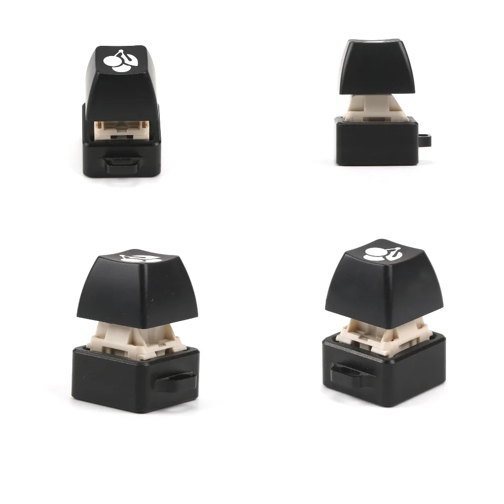 

CNC Aluminum Keychain Switch Tester with one Black MAXKEY SA keycap