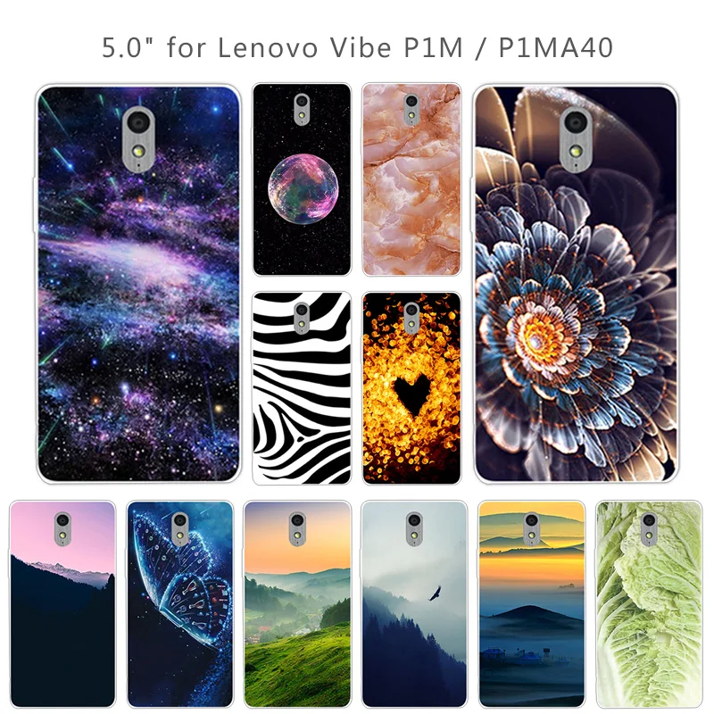 

Phone Cases For Lenovo P1M Lenovo Vibe P1M Slim Silicon TPU Back Cover Case For Fundas Lenovo Vibe P1 M Scenic Eagle Phone Case
