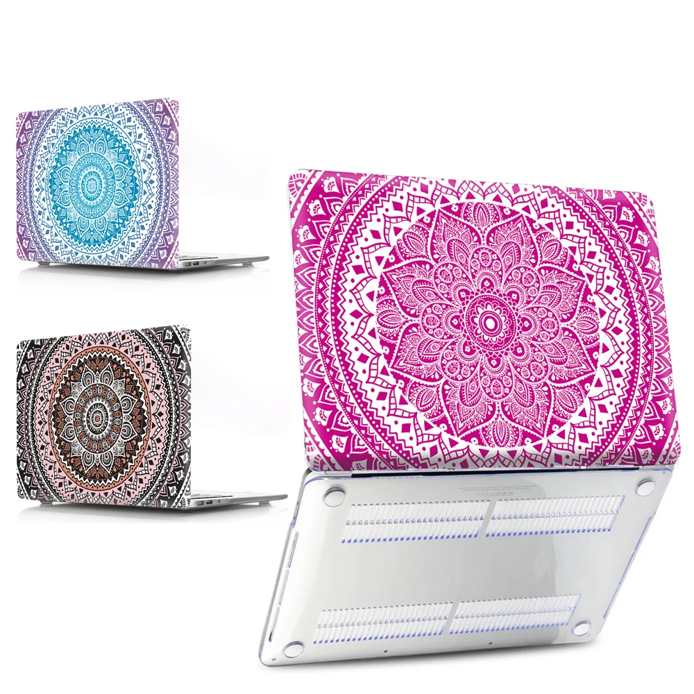 Color Pattern Hard Cover For Apple Macbook Air 11 13 Pro 13 15 Retina 12 13 15 inch Protector Shell bag Hot Charming PVC Case