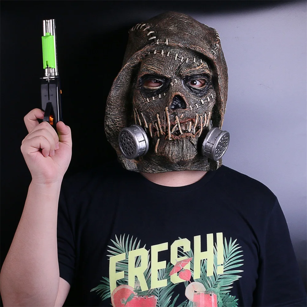 Batman Mask Suicide Squad Scarecrows Masks Dr. Jonathan Crane Mask Blocks DC Batman Superhero Mask Halloween Party Prop (9)