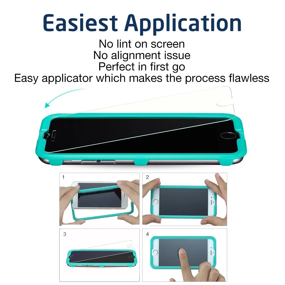 Защитная пленка для экрана для iphone 8/8 Plus, ESR 3 шт. в упаковке, 5X прочная защитная пленка из закаленного стекла с аппликатором для iphone 8 8 Plus 7 7 Plus