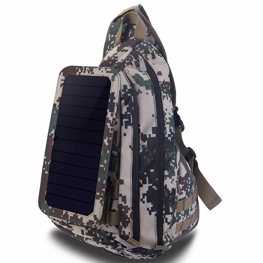 

Hot Sale New Solar Camouflage Sling Bag movable Solar Charger Plate Fashion Shoulder Bag Sturdy Brand chest Bag