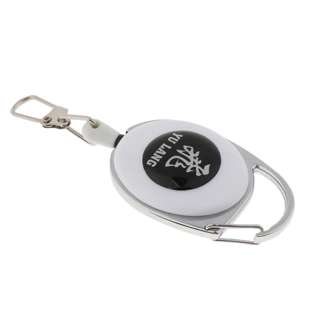 Perfeclan Outdoor Retractable Key Chain Badge Holder Ring Clip 17 inch Nylon Line Keychain Hiking Anti Lost Waist Belt Hook 