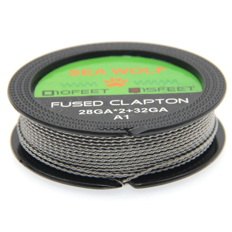 Испаритель Alien Fused Clapton нагревательный провод DIY 15 футов A1 для RDA RTA восстановленный