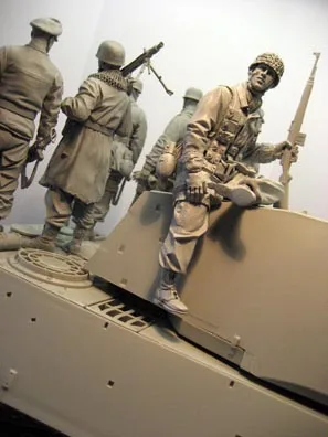 

1/16 3rd Fallschirmjager Division (1944 Part V) one person Resin Figure soldiers GK WWII Uncoated No colour