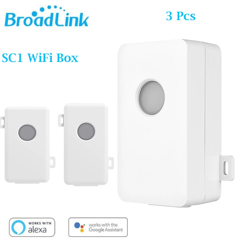 

Broadlink 3Pcs SC1 Smart WiFi Switch Light Domotica DIY Interrupter Timer for Alexa Google Home APP Remote Control Automation