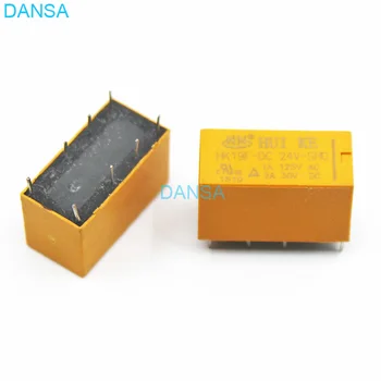 

5pcs/lot HK19F-DC24V-SHG DC 24V Coil Voltage DPDT 8 Pins 2NO 2NC Mini Power Relays PCB Type