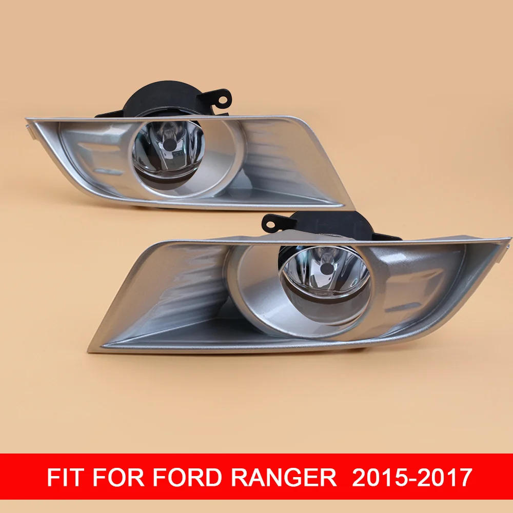 

1 Pair 12V Car Fog Lamp Assembly with Fog Light Covers and Wire Relay Switch Button for Ford Ranger 2015 2016 2017