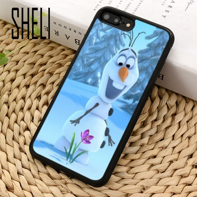 Чехол для телефона с изображением снеговика шели Олафа iPhone 5 6 6s 7 8 plus 11 pro X XR XS max