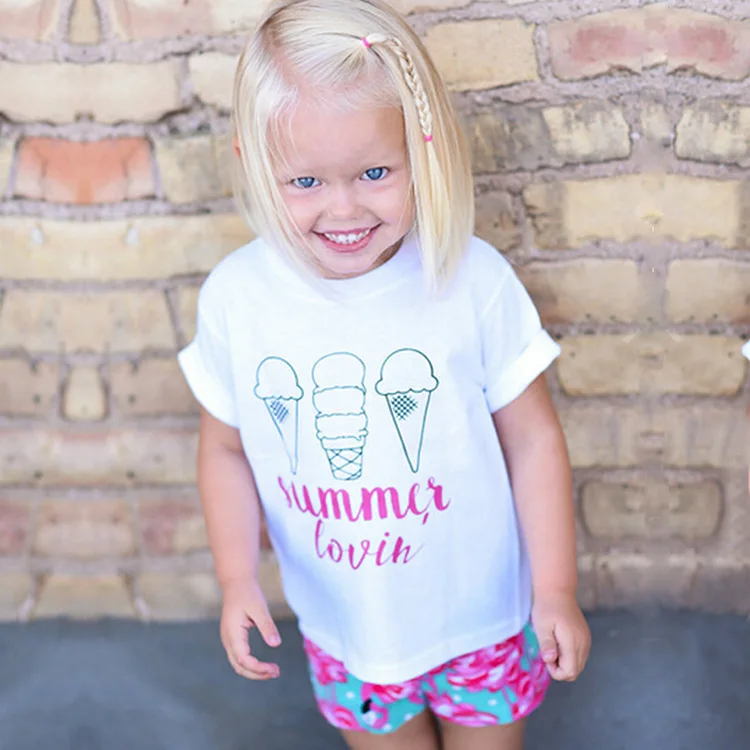 Buy 2017 baby tshirt for girl Summer children girls t