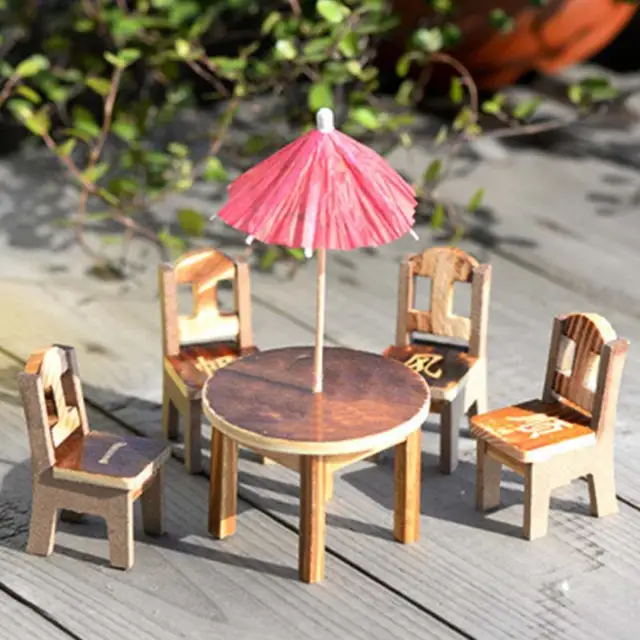 Garden Home Ornament Decor Random Color Miniature Fairy Wooden Desk ... Garden Home Ornament Decor Random Color Miniature Fairy Wooden Desk ...