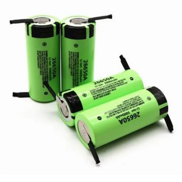 Оригинальная 26650 батарея для Panasonic 26650A 3,7 V 5000mAh Высокая емкость 26650 литий-ионные аккумуляторы+ DIY никель