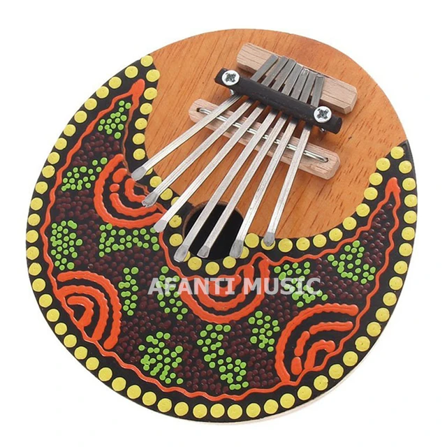 Afanti Music Kalimba Thumb Piano 7 Keys Tunable Coconut Shell