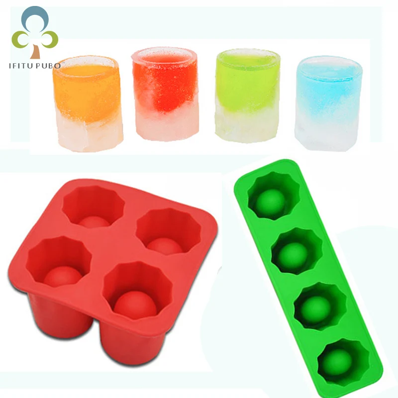 

Cool Ice Mold Party Shooters Supplies Shot Glass Freeze Molds Maker Bar Party Drink Ice Shape Ice Freeze Mold WYQ