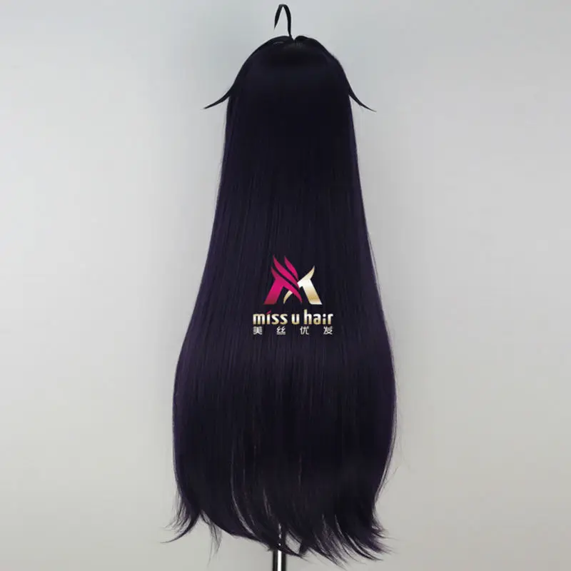 Miss U Hair Girl синтетические 85 см длинные прямые темно-фиолетовые цветные волосы на Хэллоуин Косплей Костюм Полный парик