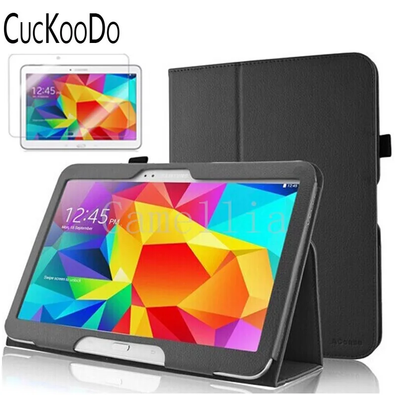 CucKooDo для Samsung Galaxy Tab 4 10 1 чехол тонкий складной Tab4 ''планшет + защита экрана |