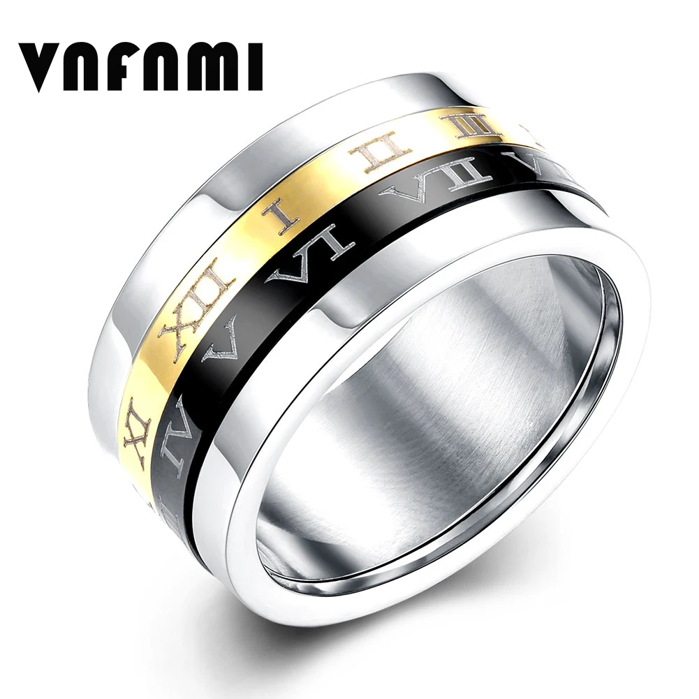 Gold/Platinum/Black Gun Plated Rings Jewellery for Men/Women Trendy