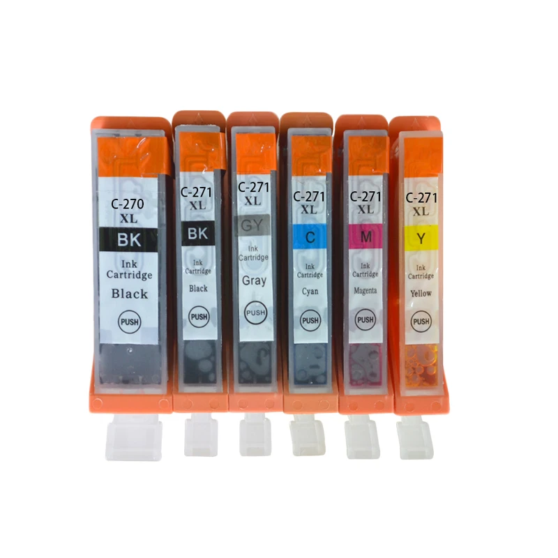 6pcs PGI270XL CLI271 compatible ink cartridge for Canon PIXMA MG7720
