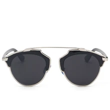 New Fashion Cat Eye Sunglasses Women Brand Designer Metal Female Vintage Men Women Sun Glasses Oculos De Sol F124