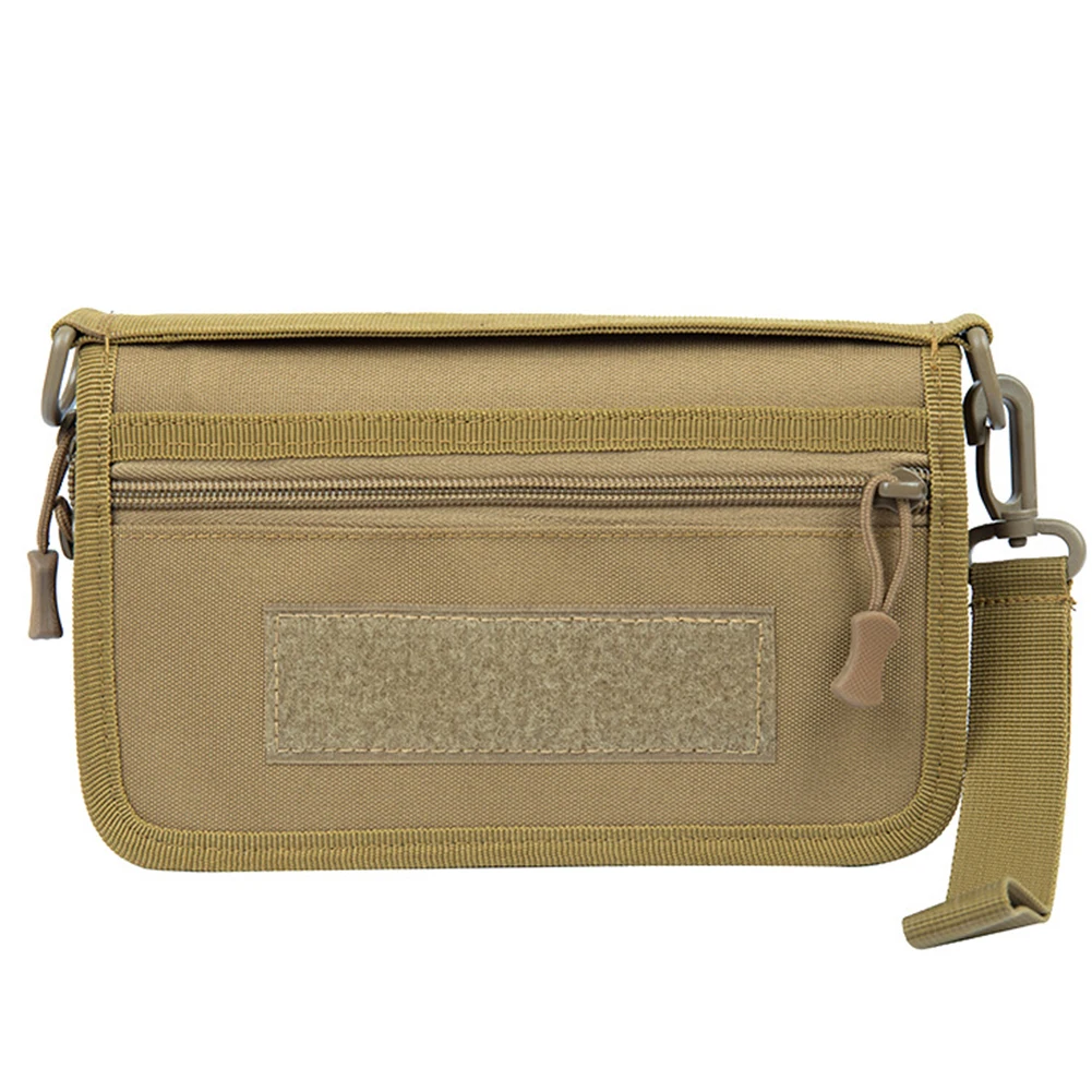 

Tactical Wallet Cellphone Waterproof Oxford Cloth Passport Money Pouch Double Folded Mini Handbag Zipper Outdoor Travel