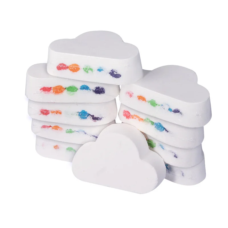 

MayCreate Rainbow Cloud Bath Bomb Salt Essential Oil Bathing Ball Bubble Exfoliating Natural Moisturizing Skin Care Props