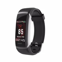 Цветной экран Смарт-браслет GT101 Водонепроницаемый 24 часа монитор сердечного ритма фитнес-трекер Bluetooth Смарт-часы ремешок для спорта