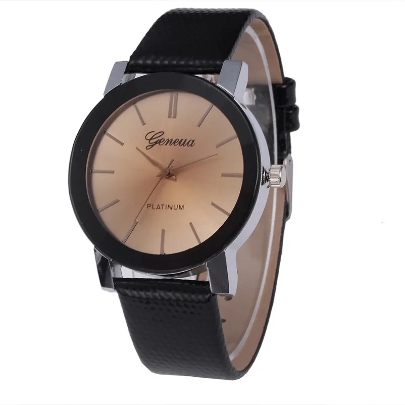 Brand Luxury Women Watches Ladies Fashion Casual Quartz Sport Military Stainless Steel Dial Leather Band Wrist Watch M08 (4)