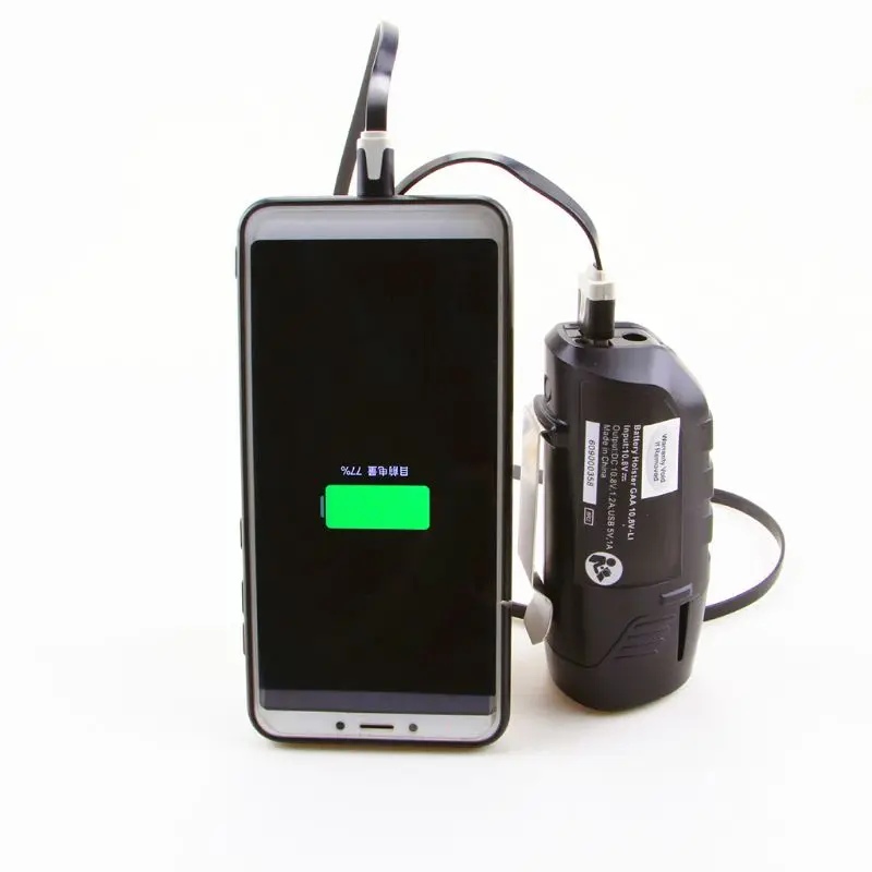 USB адаптер зарядное устройство Замена кобуры для BOSCH Профессиональный литий-ионный аккумулятор 10,8 V/12 V BHB120