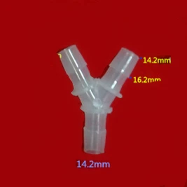 100) 14.2 мм шланг-Барб "Y" разъем фитинги Пластик шланг Splicer