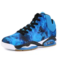 New Man Basketball Shoes For Men Classic Athletic Basketball Boots Trainers Blue Sports Shoe Outdoor Sneakers basket homme