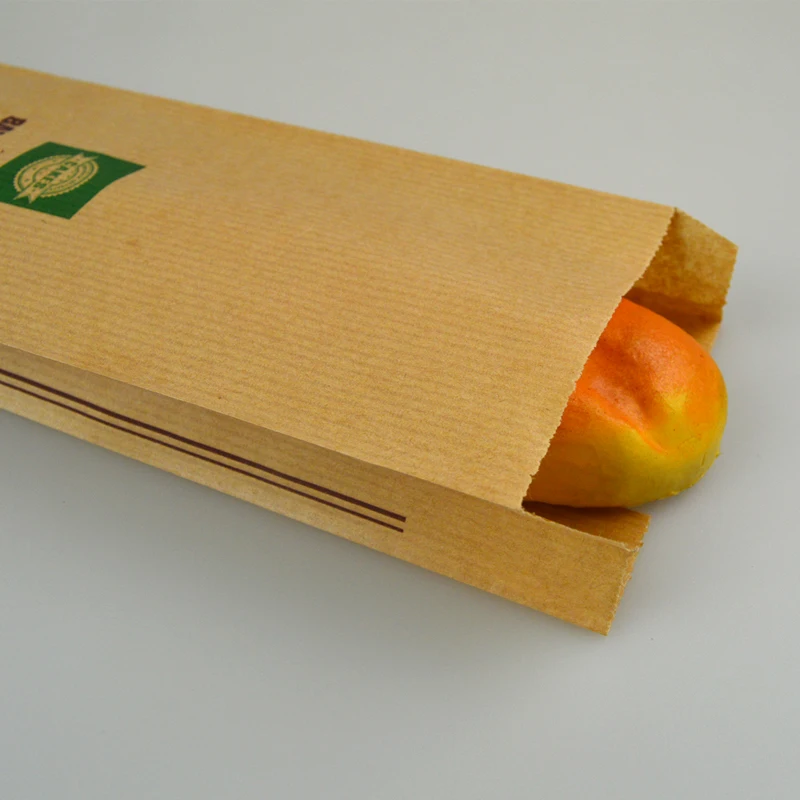 500 шт мешок для хлеба 57x10x4 см крафт бумага упаковка пищевых продуктов пекарня