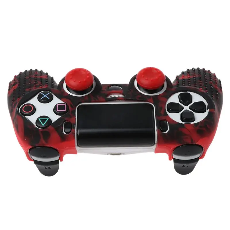 Противоскользящий силиконовый защитный чехол для PlayStation PS4 с крышкой большого