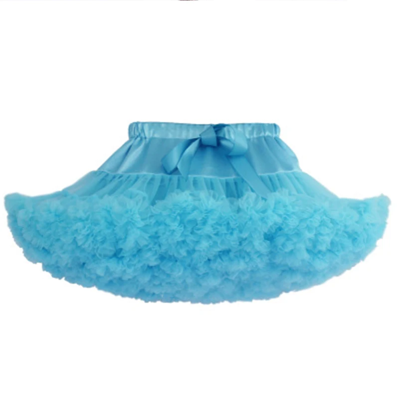 

Blue Tutu Skirt Girls Layer Fluffy Princess Party Dancing Skirt For Children Clothes Professional Ballet Tulle Skirt/jupe fille