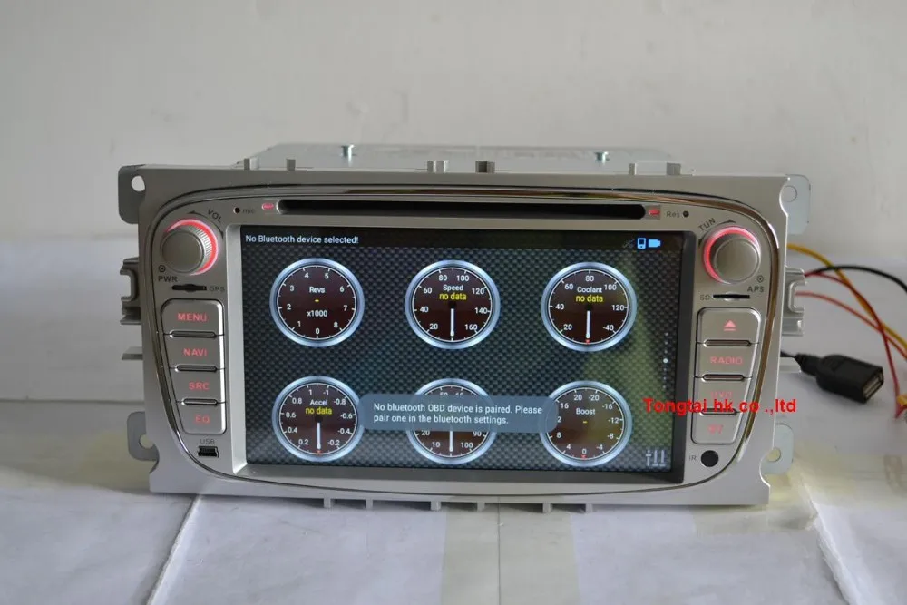 Excellent Android 7.1 for Ford focus 2 s-max 2din car dvd,gps navigation,wifi,radio,bluetooth,Steering wheel,Free 8g map,mic,touch screen 31