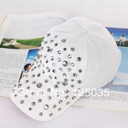 Free Shipping Fashion 2014 spring and summer women's handmade Novelty rhinestone pasted hat