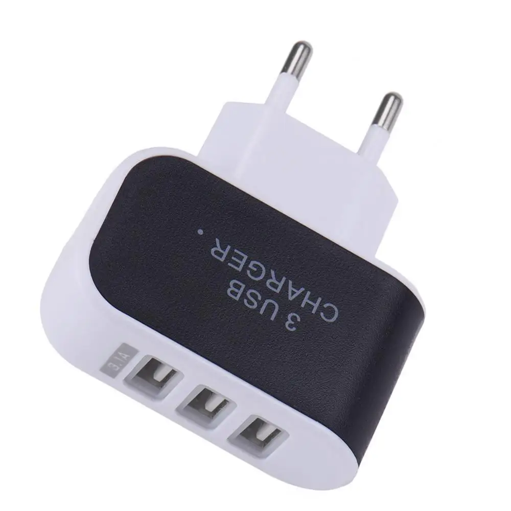 Zeoota Смарт настенный Зарядное устройство 3 Порты usb несколько 5 В 3A ЕС Plug адаптер