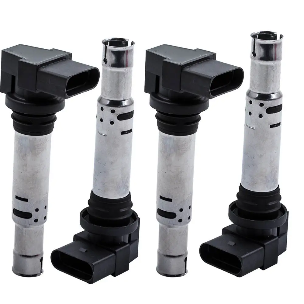 4x Ignition Coil For V W Golf Polo Je tta Beetle AU DI A1 A3 1.4L 1.6L