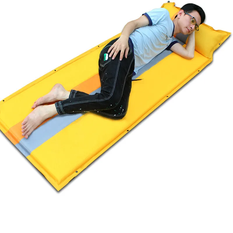 Buy  190*68CM Automatic Inflating Mattress Beach Mat Air Bed Camping Tent Sleeping Cushion Inflatable Pa