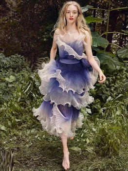 

New Fashion Show 2019 Summer Dress Casual A-Line Dress Sexy Strapless Sleeveless Beach Dress Celebrity Party Vestidos Wholesale