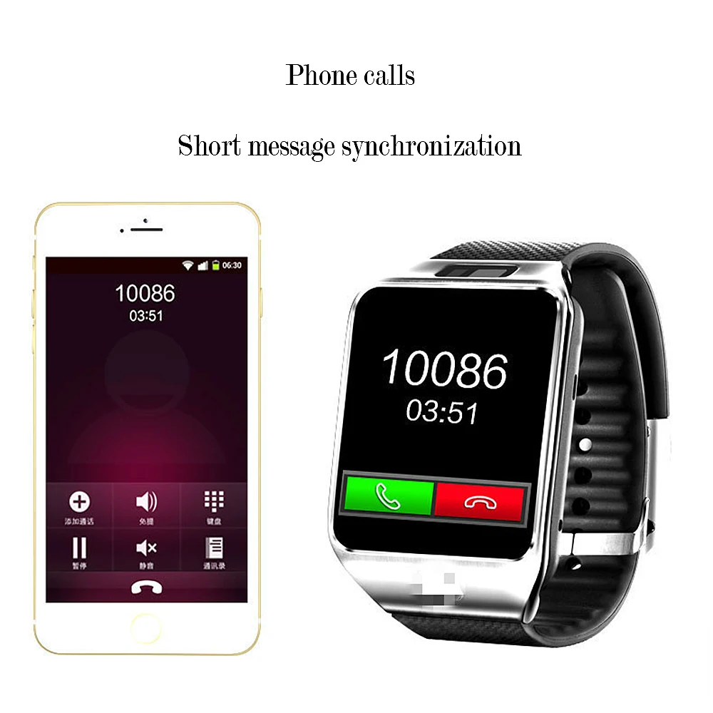 Bluetooth Смарт-часы DZ09 Android телефонный звонок Relogio 2G GSM SIM TF карта камера для IPhone samsung HUAWEI PK GT08 A1